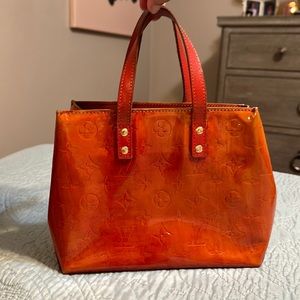 LV Red Patent Leather Bag